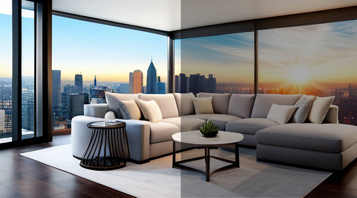 tinted window film image