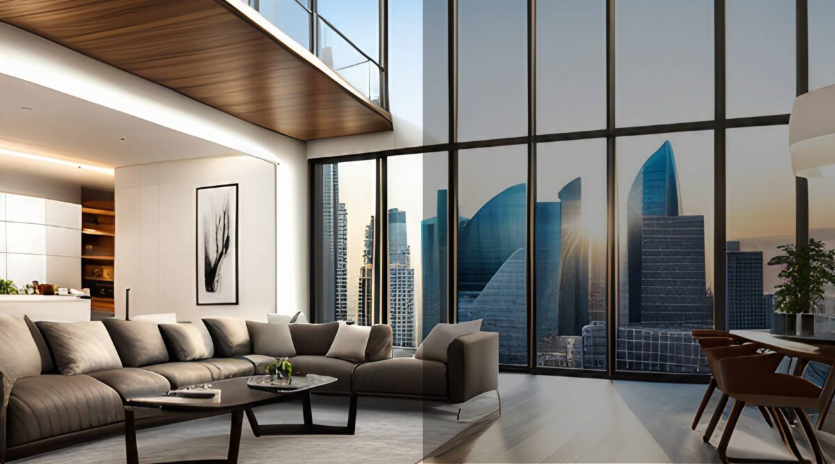 tinted window film image