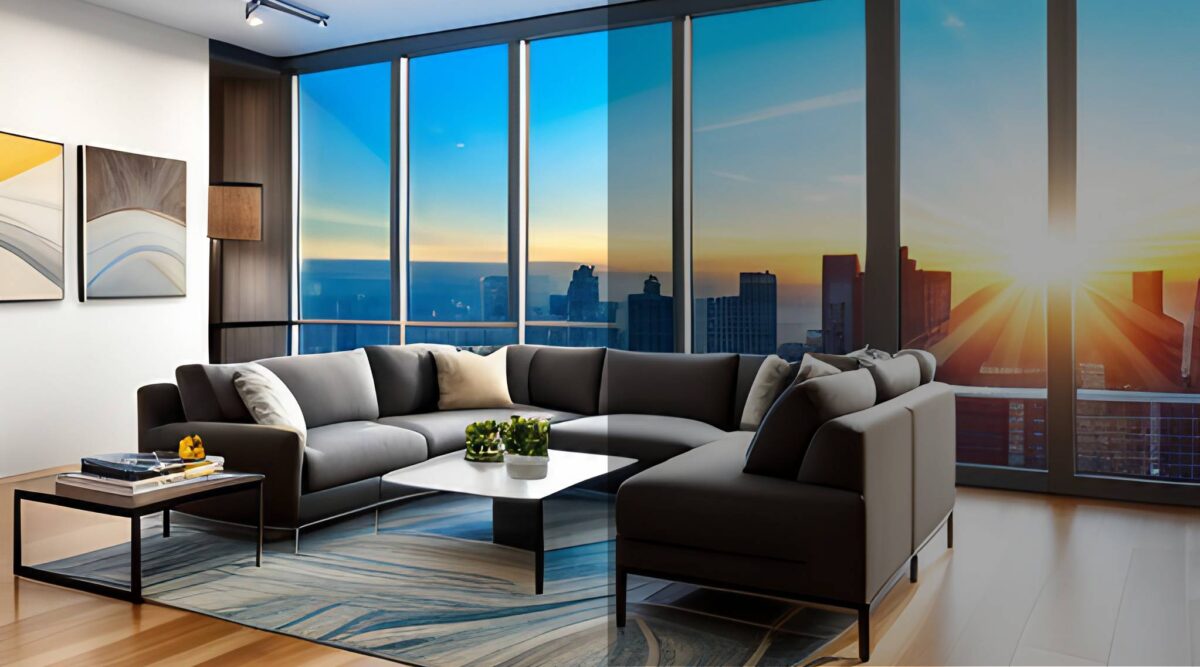 tinted window film image