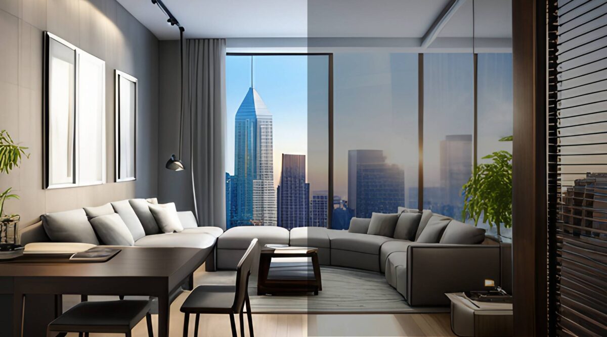 tinted window film image