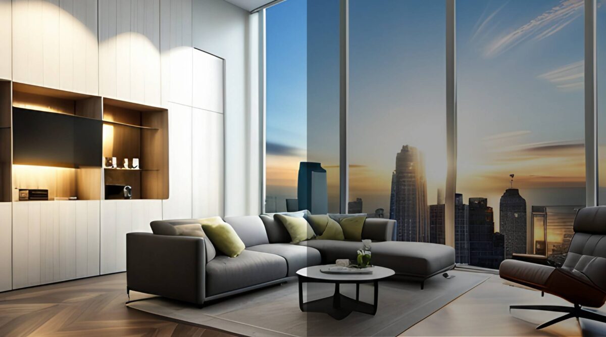 tinted window film image