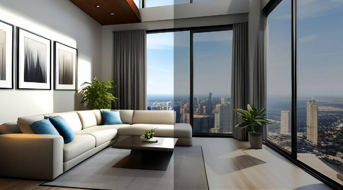 tinted window film image