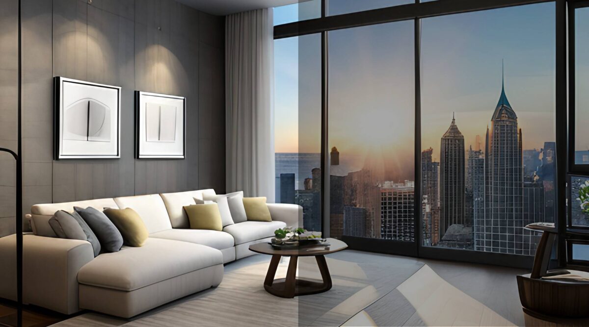 tinted window film image