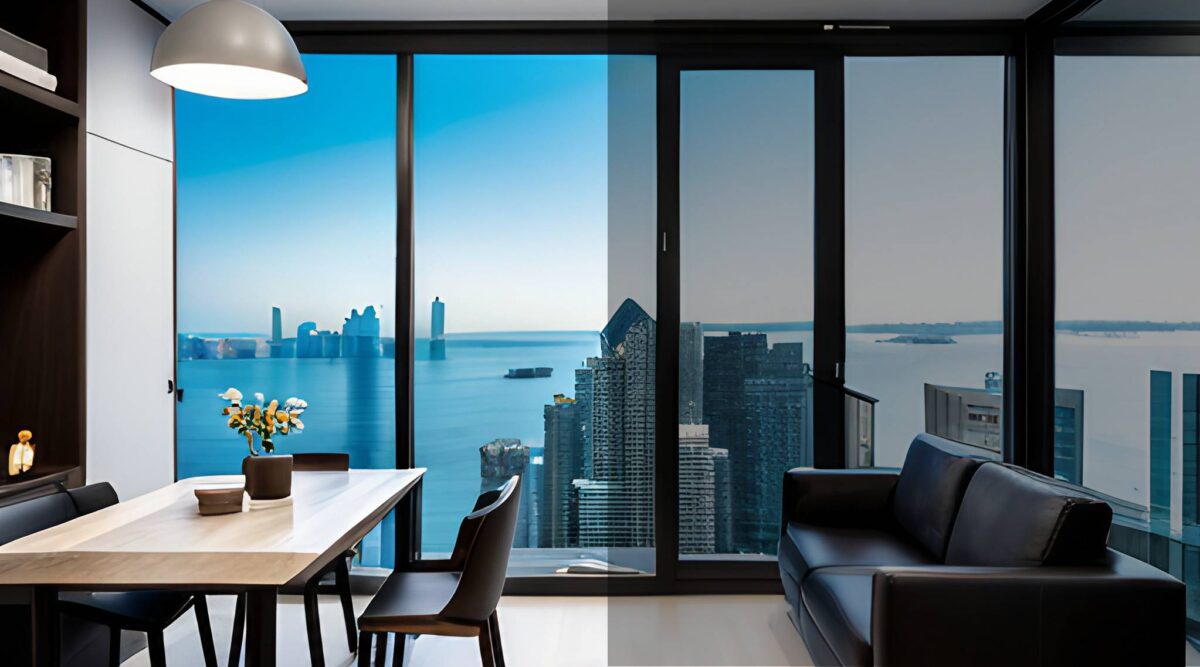 tinted window film image