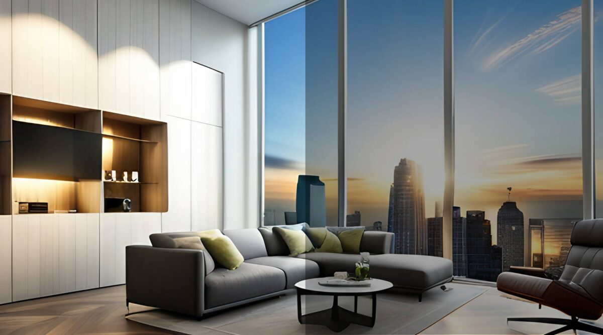 tinted window film image