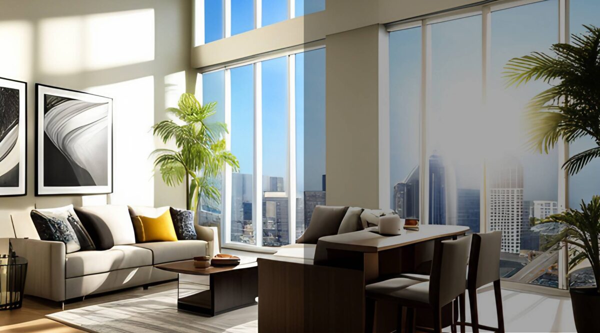 tinted window film image