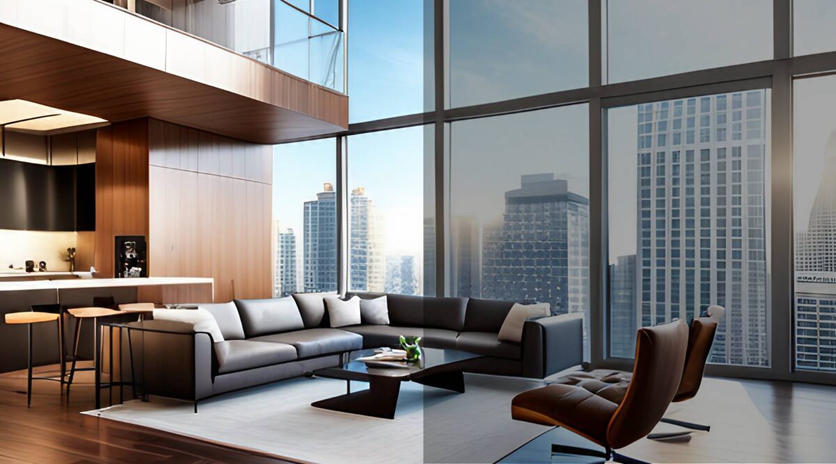 tinted window film image
